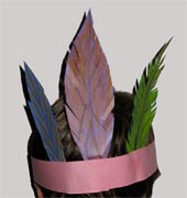 Kids Craft - native american feather hat