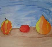 Painting of fruits and veggies