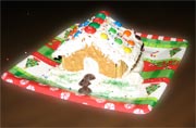 kids craft - Gingerbread house