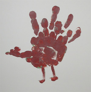hand print turkey