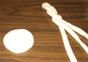 making easter busket from play dough