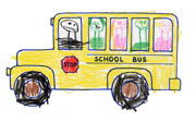 School Bus with kids