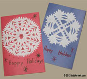 snowflake holiday card