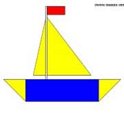 shapes worksheet - boat