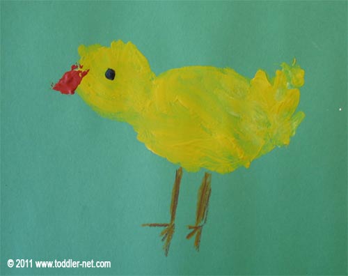 little chicken painting