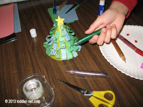 Decorating Christmas tree