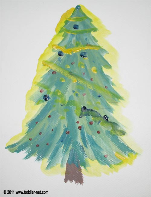 "decorating" Christmas tree