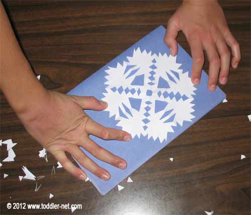 how to make a snowflake card