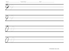 cursive numbers 9 and 0 worksheet for writing