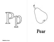 letter p flashcard