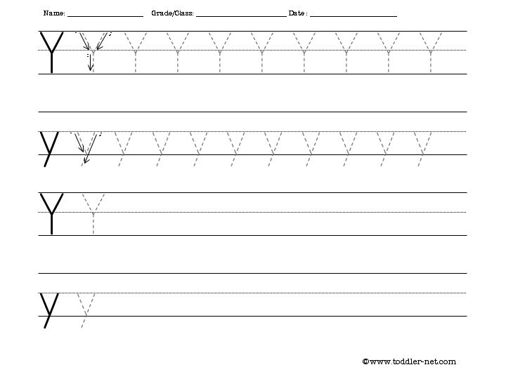 tracing-and-writing-letter-y-worksheet