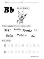 preschool letter b