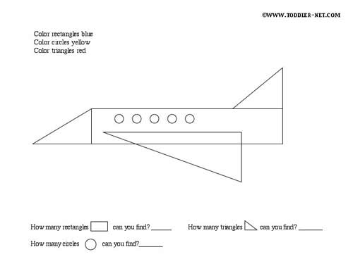 plane shapes printout