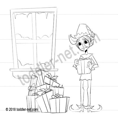 image of a Little Dracula coloring page