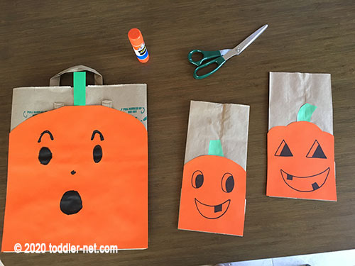 Halloween Craft: Paper Bag Pumpkin