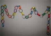 kids craft - paper chain garland