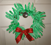 Kids Craft - Handprint wreath