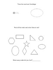 worksheet shape oval