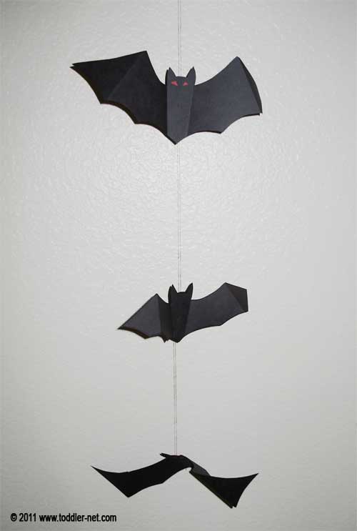 paper bat garland