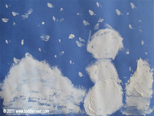 Art Project - Snow painting