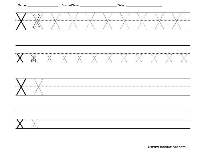 tracing-and-writing-letter-x-worksheet