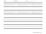 Name tracing and writing worksheet - Amir
