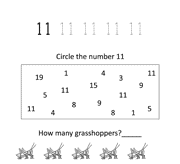 worksheets for numbers 11 through 20